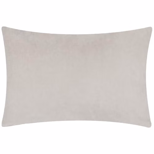 Yard Darland Velvet and Linen Rectangular Cushion with Removable Cover, W/H: 60 x 40 cm, Beige/Brown/Grey