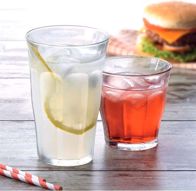 Duralex 12 Piece Picardie Transparent Glass Tumbler Set