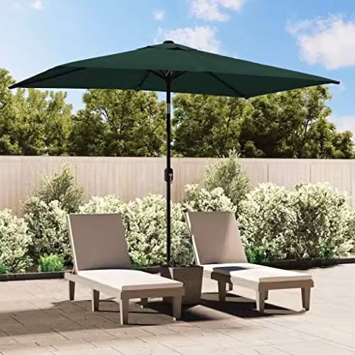 vidaXL Green Cantilever Garden Parasol with Steel Frame and Polyester Canopy, W/D/H: 300 x 200 x 240 cm – 2