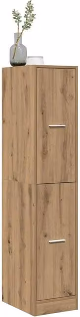 Berkfield Home Elegant Apothecary Cabinet in Artisan Oak, Brown, W: 30 cm, D: 41 cm, H: 144.5 cm