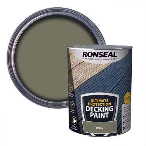Ronseal Ultimate Protection Decking Paint, Green, 5L – 1