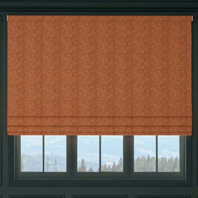 HOUSE Llewelyn-Bowen Divina Made To Measure Blackout Roman Blind in Burnt Orange