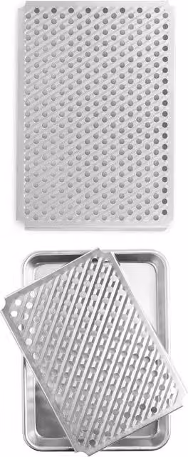 Nordic Ware Naturals Silver Aluminium Quarter Sheet and Cooling Rack Half Sheet Set