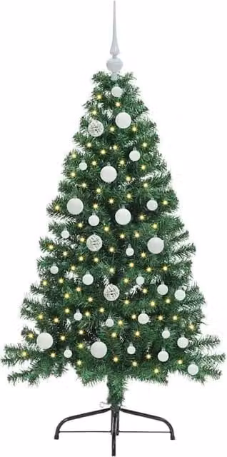 Berkfield Home Beautiful Pre-lit Artificial Christmas Tree, Green, Height: 120 cm – 1