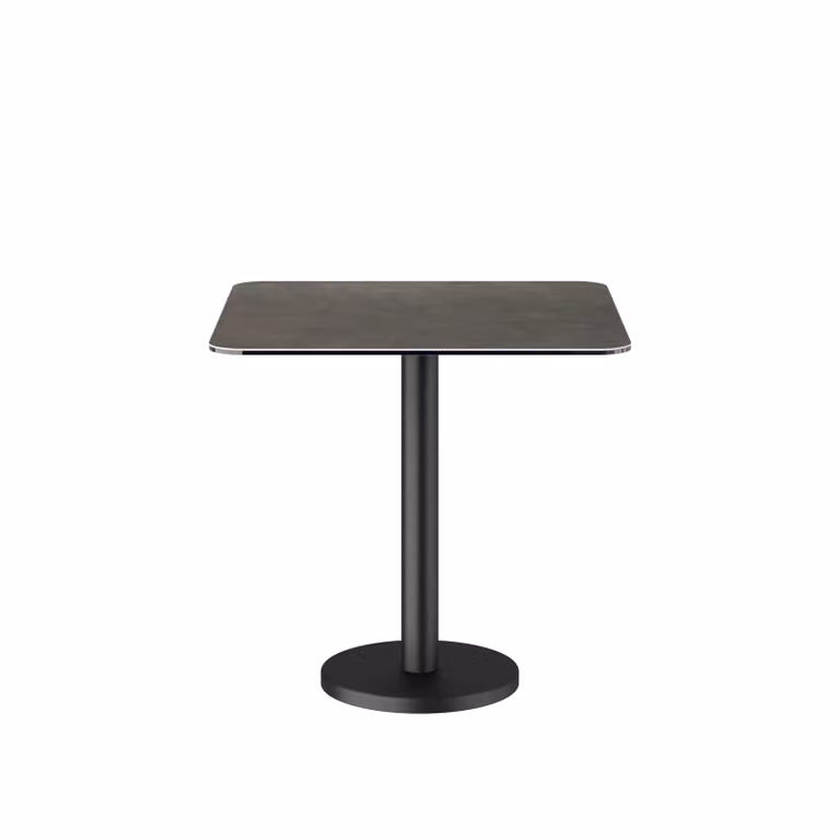 Dome Deco SOHO Round Bistro Table in Black Matt Metal