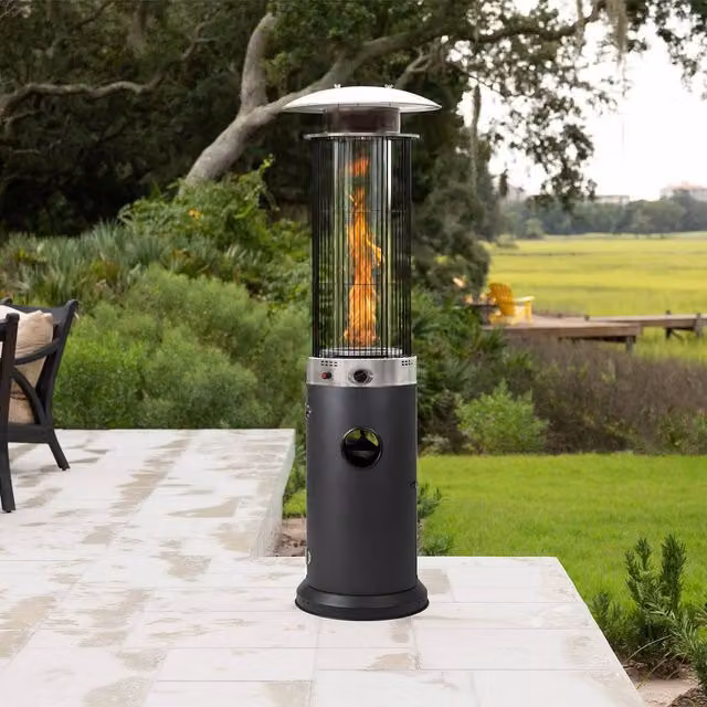 HEATSURE Spiral Flame Gas Heater 13.5KW in Black