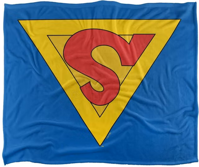 Warner Bros. Superman Shield 1938 Super Soft Fleece Throw Blanket, Multicolour, W: 91.44 cm x D: 91.44 cm x H: 147 cm – 5