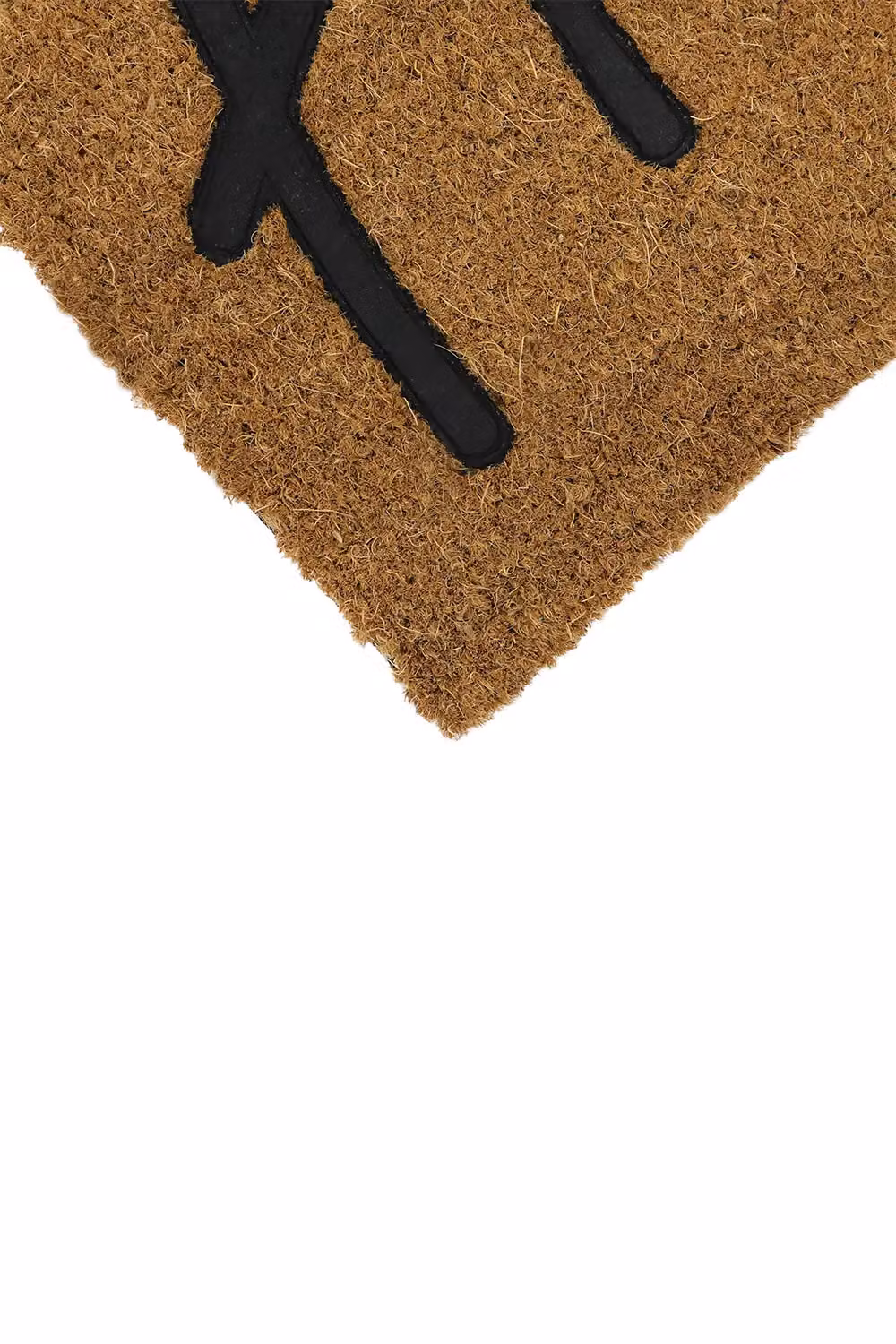JVL Rectangular Coir Doormat with Rubber PVC Backing, Brown/Beige, W: 40 cm, D: 60 cm – 3