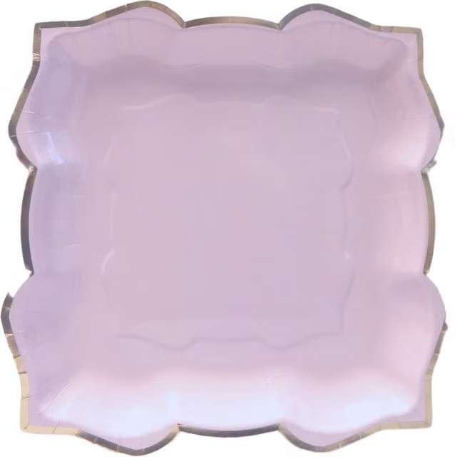 Lotus Large Purple Dinner Party Plates