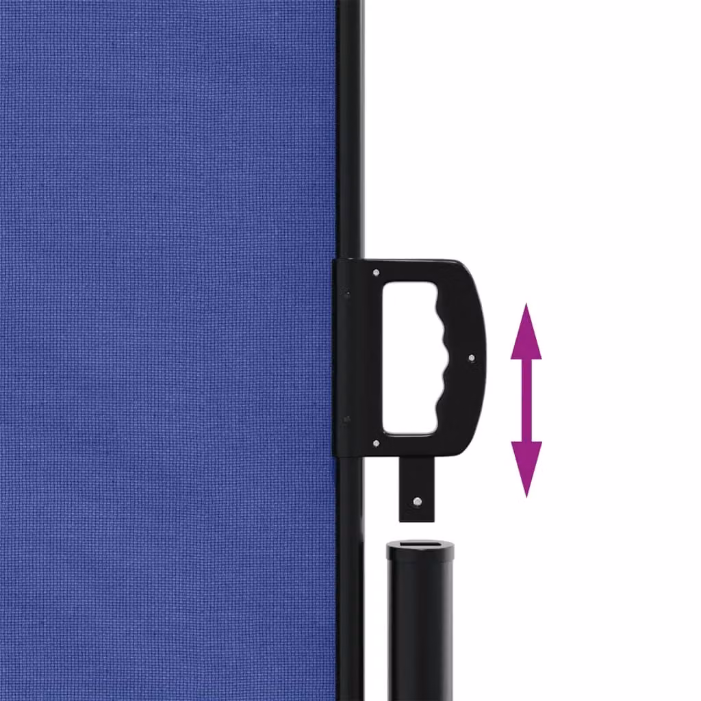 Berkfield Home Retractable Single Side Awning in Blue, W/D/H: 120 x 120 x 120 cm – 3