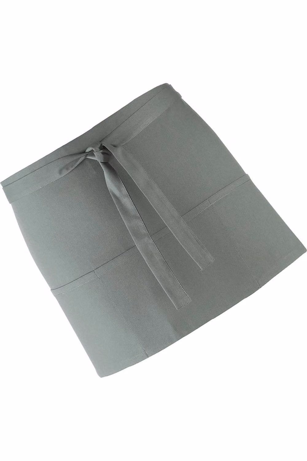 Premier Colours Pack of 2 Professional 3 Pocket Poly-Cotton Aprons in Grey – 2