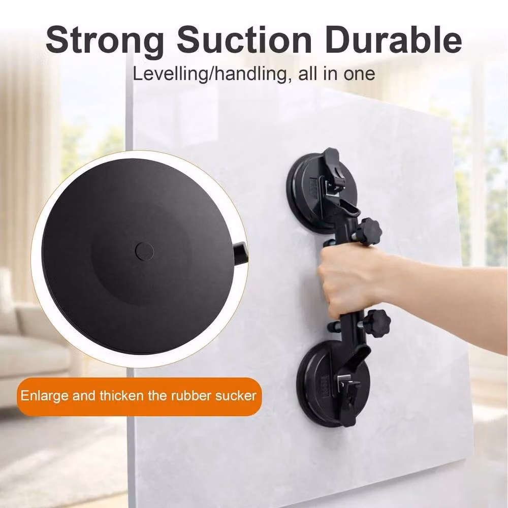 FLAVORA Heavy-Duty Vacuum Suction Cup Leveling Machine for Glass, Black, W: 520 mm, H: 10000 mm – 3