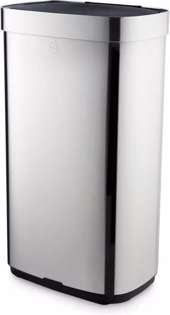 Swan 80L Rectangular Sensor Bin in Silver