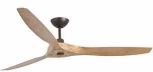 Netlighting Morea Ceiling Fan with Remote Control, Brown Wood, 152 cm