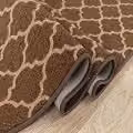 SmartLiving Non-Slip Trellis Gel Back Door Entrance Mat, Brown and Beige, W: 40 cm, D: 60 cm – 3