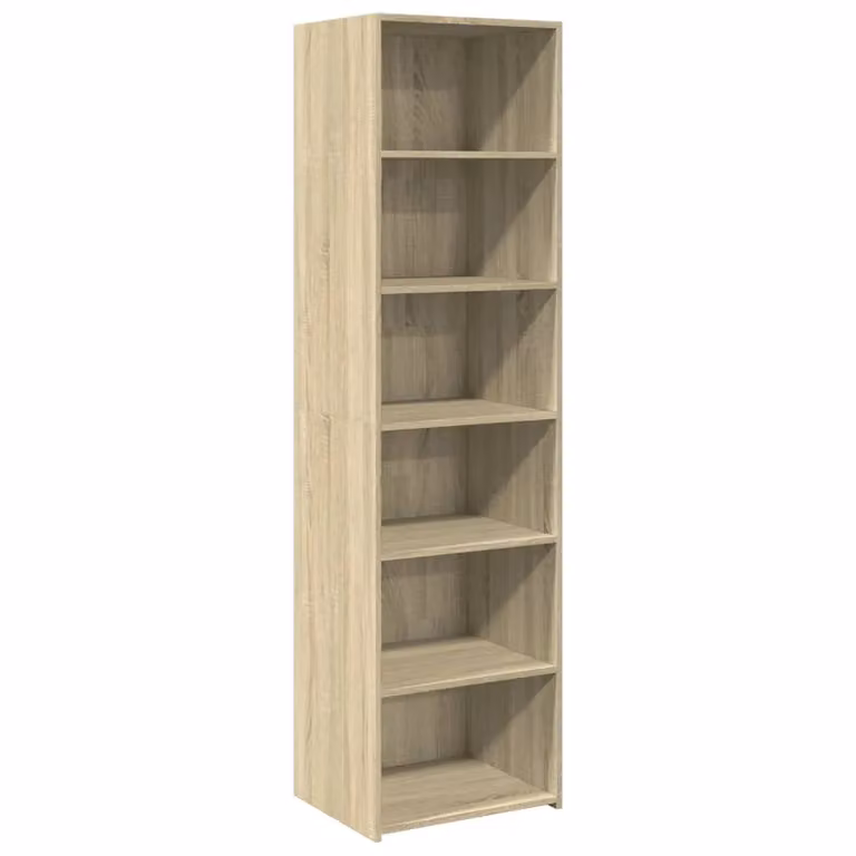 Berkfield Home Sonoma Oak Highboard in Brown, W/D/H: 50 x 41 x 185 cm