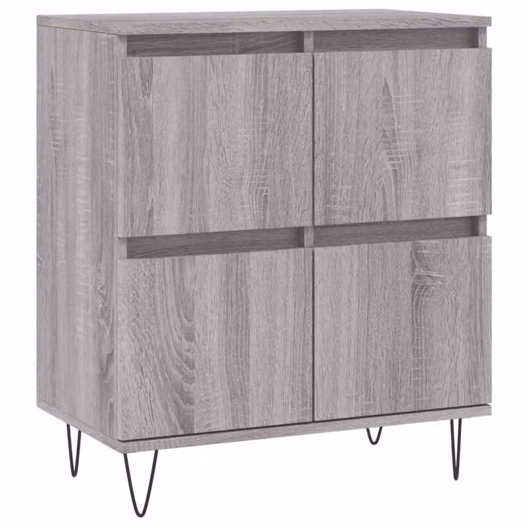 Berkfield Home Grey Sonoma Sideboard in Engineered Wood, W: 60 cm, D: 35 cm, H: 70 cm – 2