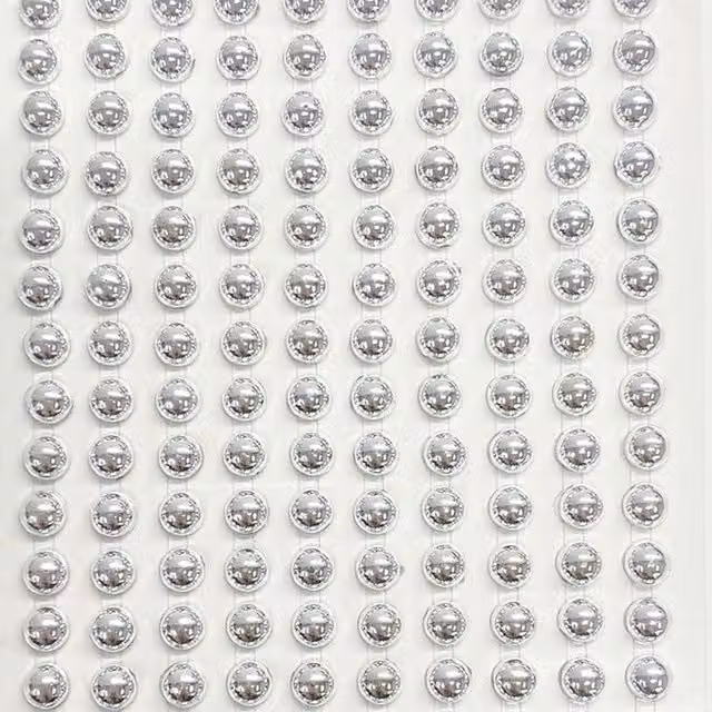 Syntego 400 Metallic Silver Round Pearls