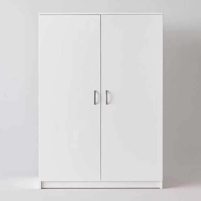 TJS Venice 2 Door Wardrobe in White