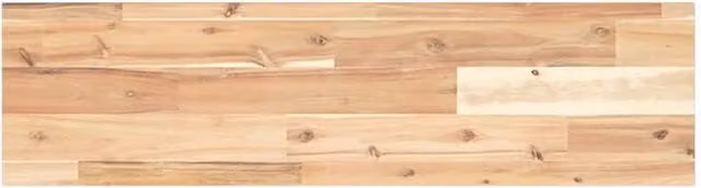 Berkfield Home Floating Shelf in Brown Untreated Solid Acacia Wood, W/D/H: 100 x 20 x 2 cm – 1