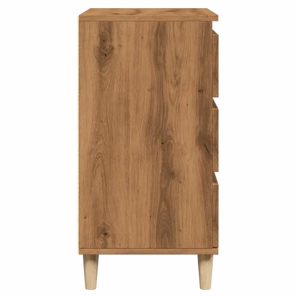 Berkfield Home Artisan Oak Sideboard in Brown, W/D/H: 60 x 35 x 70 cm – 3