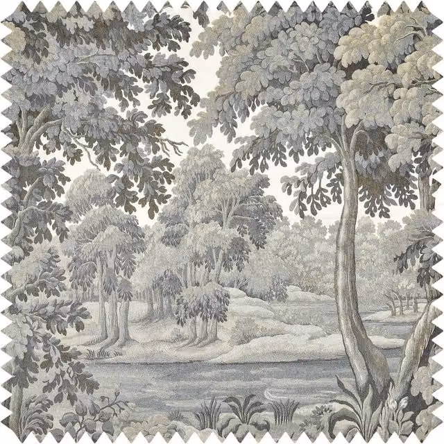 House of Hackney PLANTASIA Performance Fabric in Sage Green and Grey