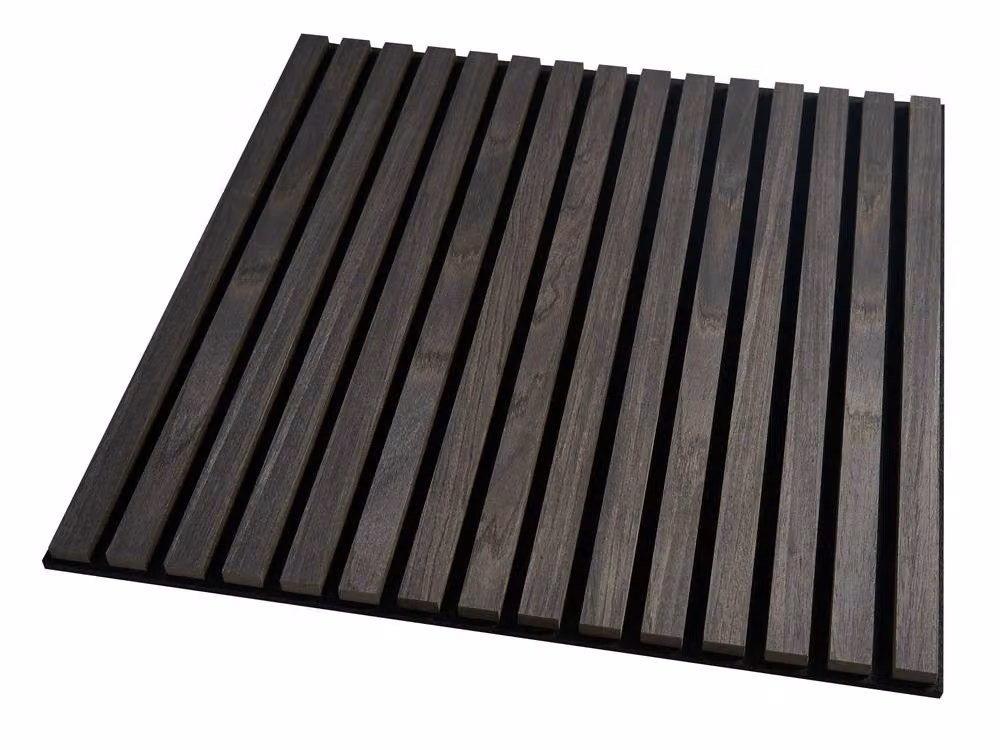 Fuse Acoustic Wooden Slatted Wall Panel in Anthracite, W/H: 60 x 60 cm – 6