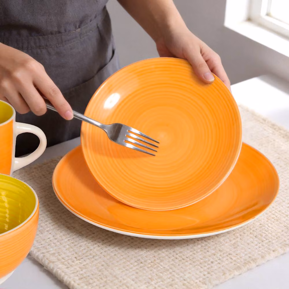 Simpa Cloud Nine 18-Piece Multicolour Hand Painted Stoneware Dinner Set – 2