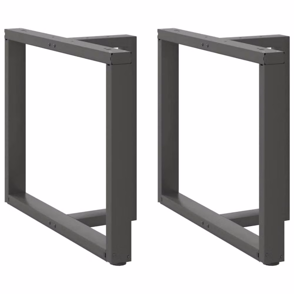Berkfield Home T-Shaped Dining Table Legs, 2 Piece Steel Set in Anthracite, W: 90 cm, D: 35 cm, H: 72-73 cm – 1