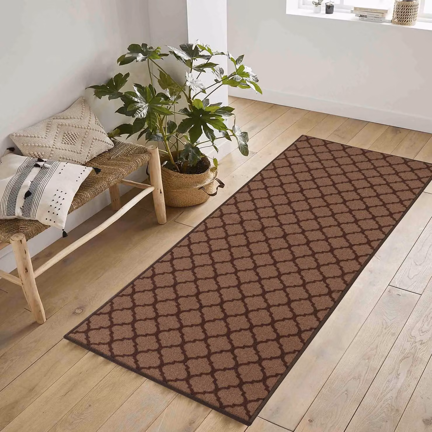 Desire Rugs Moroccan Trellis Non-Slip Machine Washable Doormat, Beige, W: 40 cm, D: 60 cm – 4