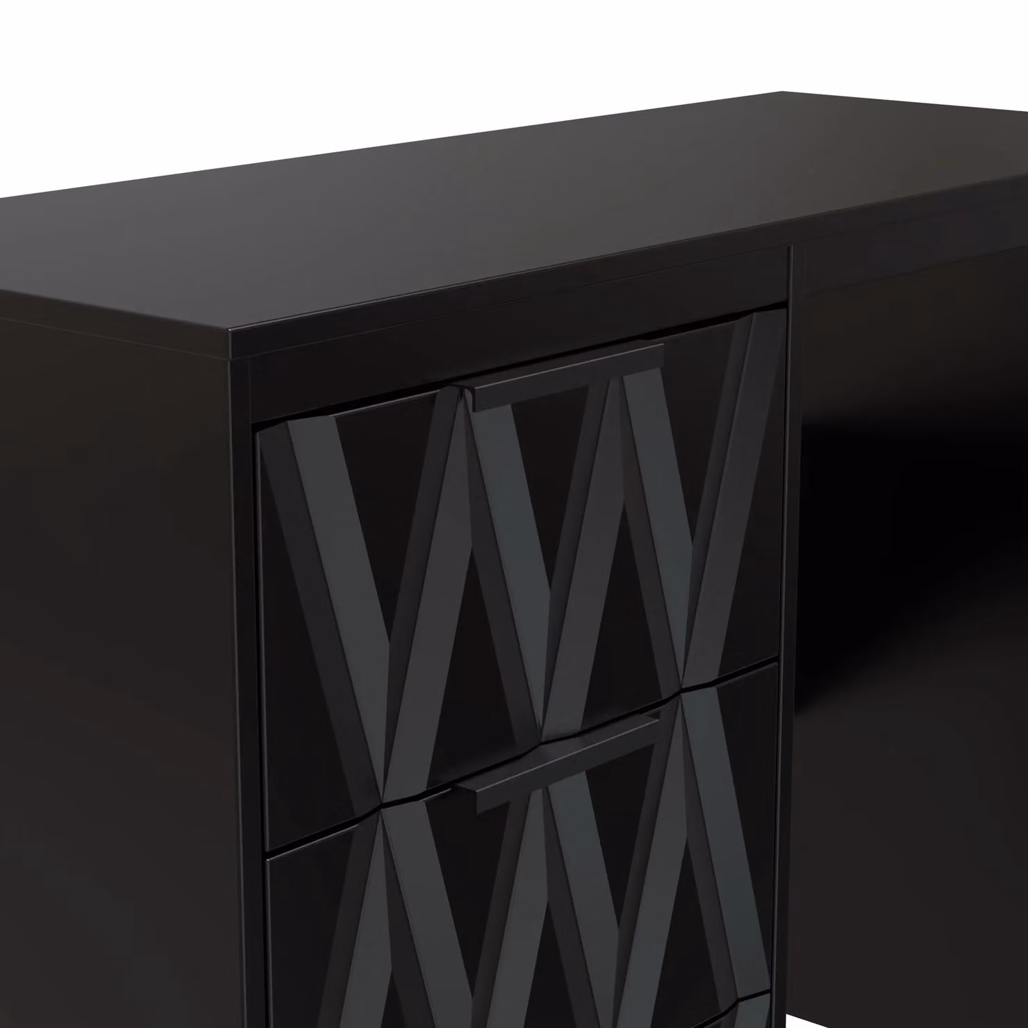 Ready Assembled 2 U Washington 3 Drawer Vanity in True Black – 3