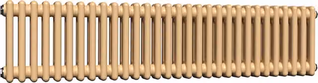 Lux Heat Horizontal Column Radiator in Caramel Fudge, 2 Column, W: 30.0 cm, H: 137.0 cm