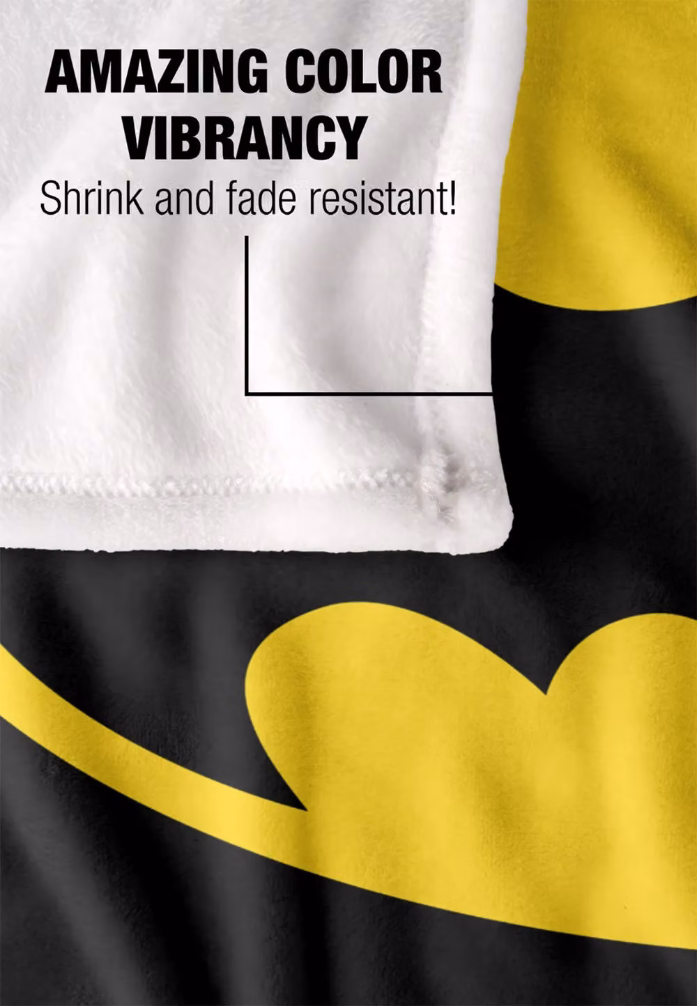 DC Comics Batman Bat Dad Blanket in White, W: 152 cm, D: 127 cm – 4
