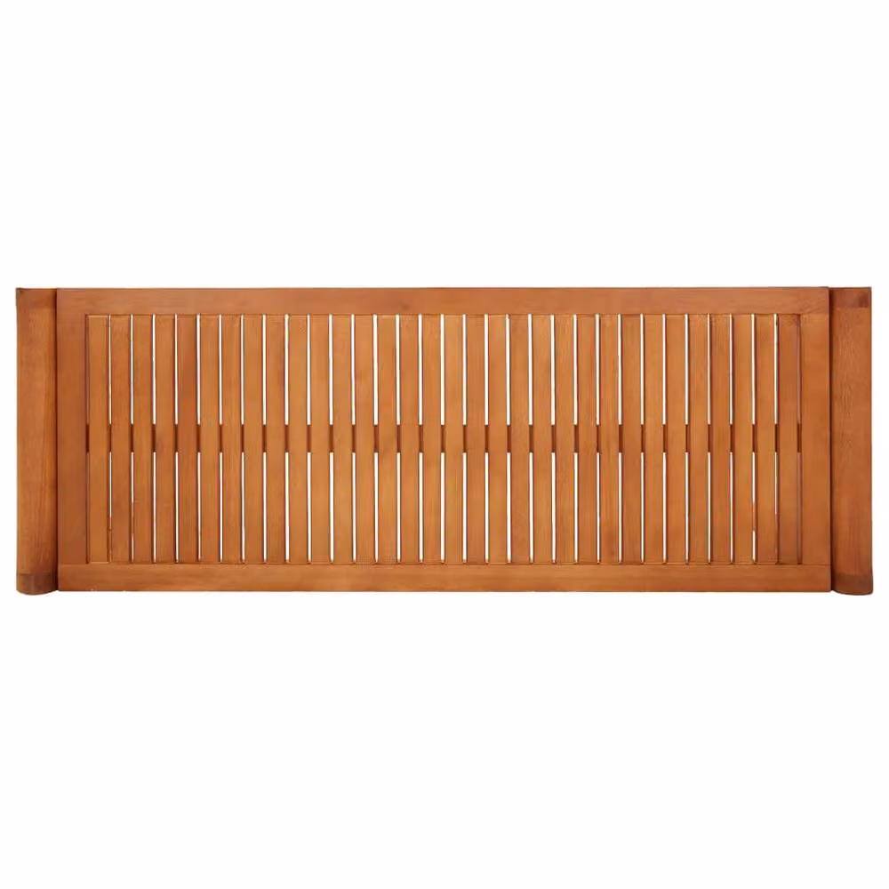 Berkfield Home 2-Seater Garden Bench in Brown Solid Eucalyptus Wood, Width: 120 cm – 2