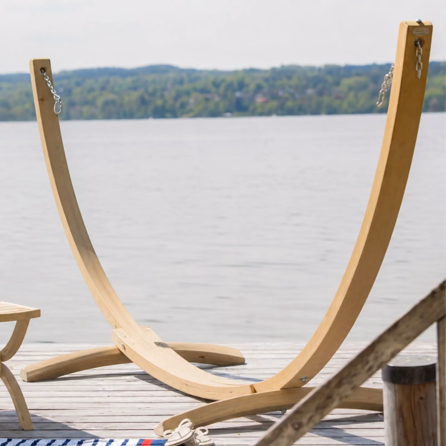 Amazonas Kronos Wooden Hammock Stand in Brown and Beige – 3