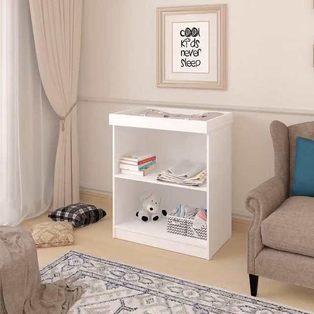 Shefa Kids 810 Convertible Changing Table and Dresser in White