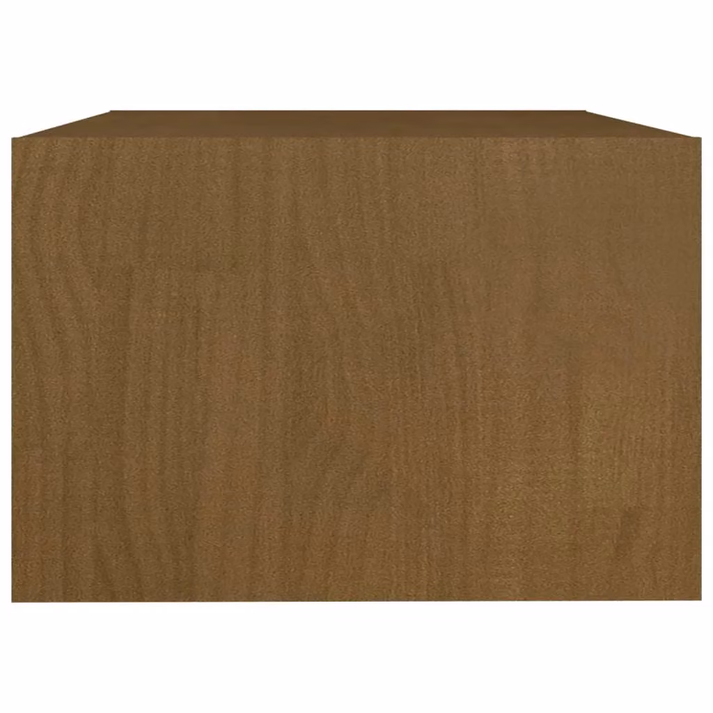 Berkfield Home Modern Rectangular Coffee Table in Brown Solid Pinewood, W: 75 cm, D: 50 cm, H: 33.5 cm – 5