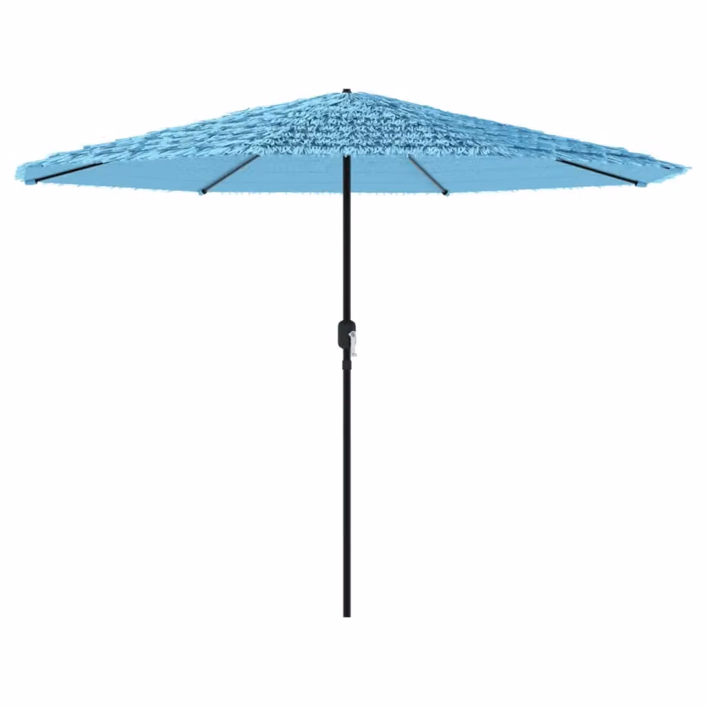 Berkfield Home Garden Parasol with Steel Pole, Blue, W/D/H: 324 x 324 x 247 cm – 2