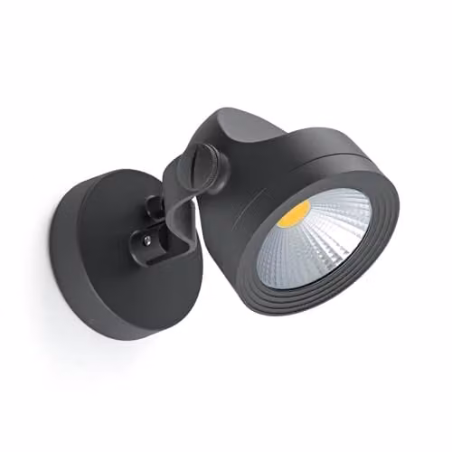 Faro Barcelona Alfa 70025 Adjustable LED Floodlight in Grey Aluminium and Transparent Glass – 1