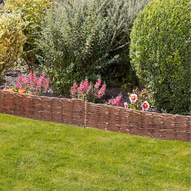 Walton's Woven Willow Border Edging Twin Pack in Brown