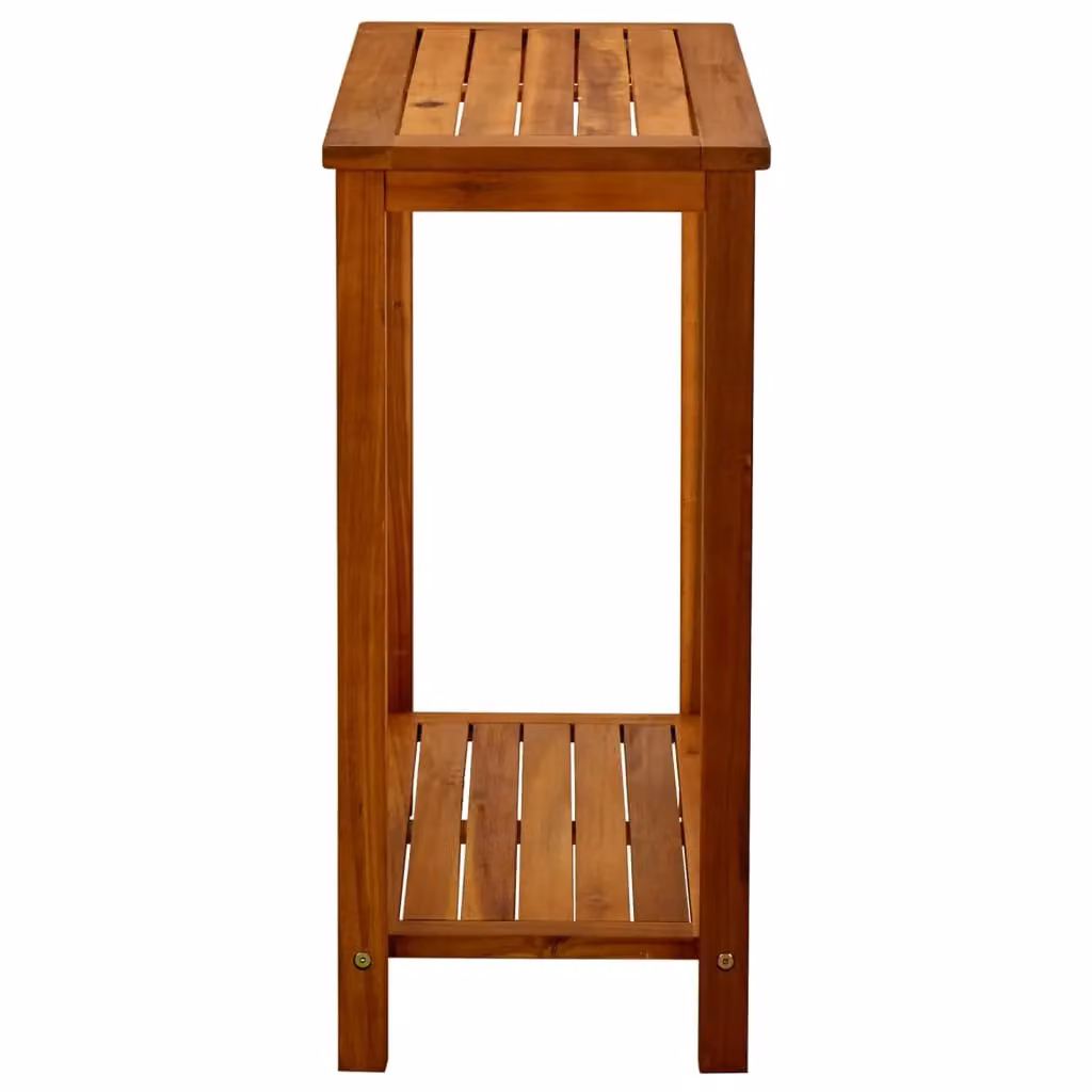 Berkfield Home Garden Solid Acacia Wood Console Table in Brown, W/D/H: 80 x 35 x 75 cm – 2