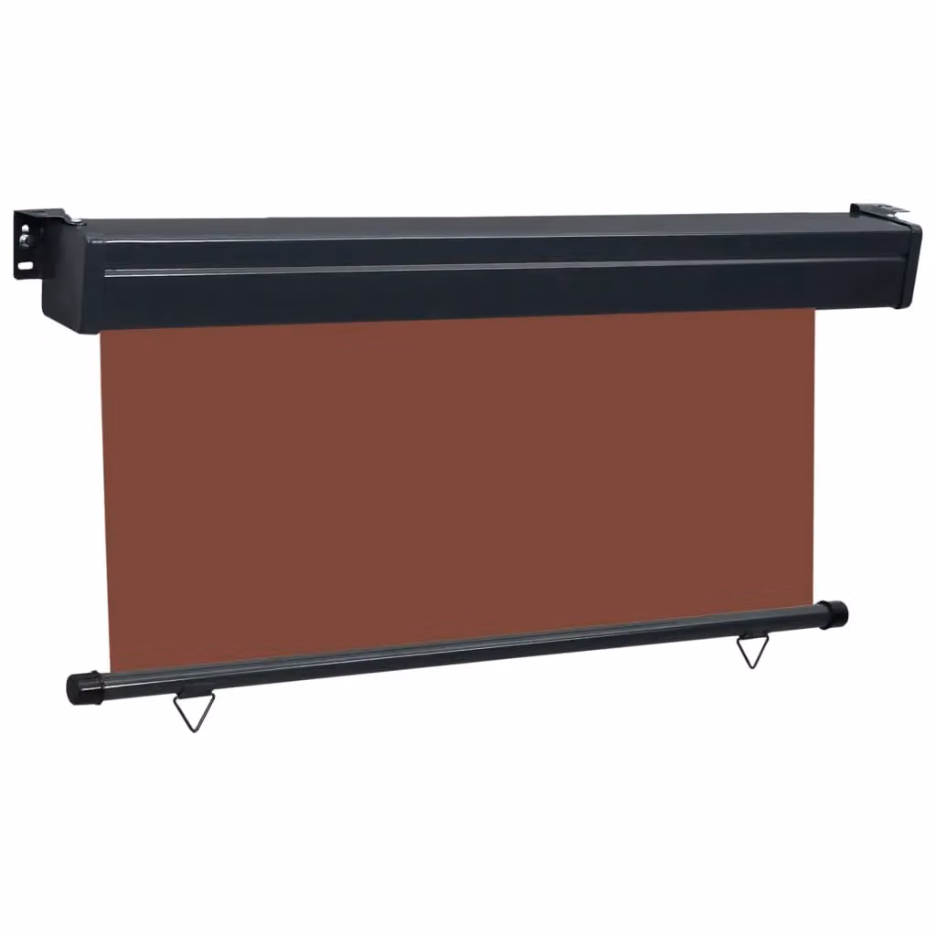 Berkfield Home Brown Balcony Side Awning with Manual Pull, W: 160 cm, H: 250 cm – 2