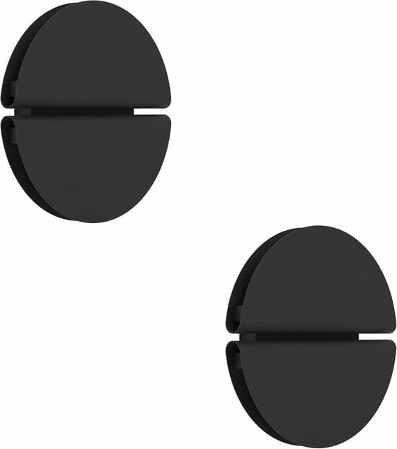 Loops 2 Pack Black Modern LED Up and Down Round Wall Light