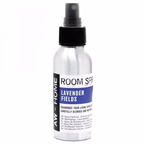 Ancient Wisdom Lavender Fields Room Spray, 100ml, Purple and Silver