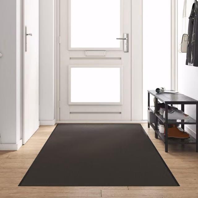 Berkfield Home Washable Anthracite Rectangular Doormat, W: 120 cm, D: 350 cm – 1