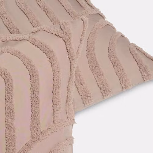 OHS Tufted Arches Decorative Square Cushion Covers, Set of 2, Beige/Brown, W/D/H: 45 x 45 x 45 cm – 3