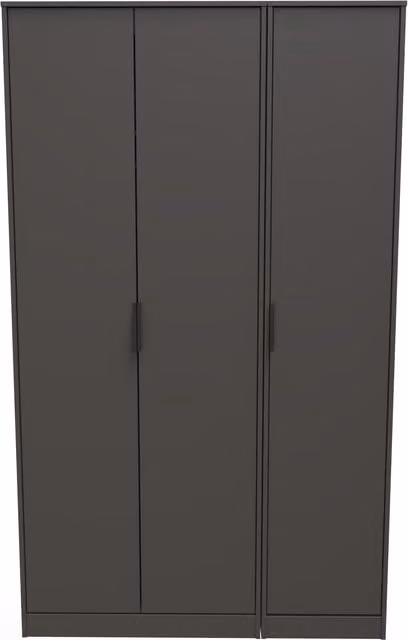 Ready Assembled 2 U Fuji 3 Door Wardrobe in Dark Grey – 1
