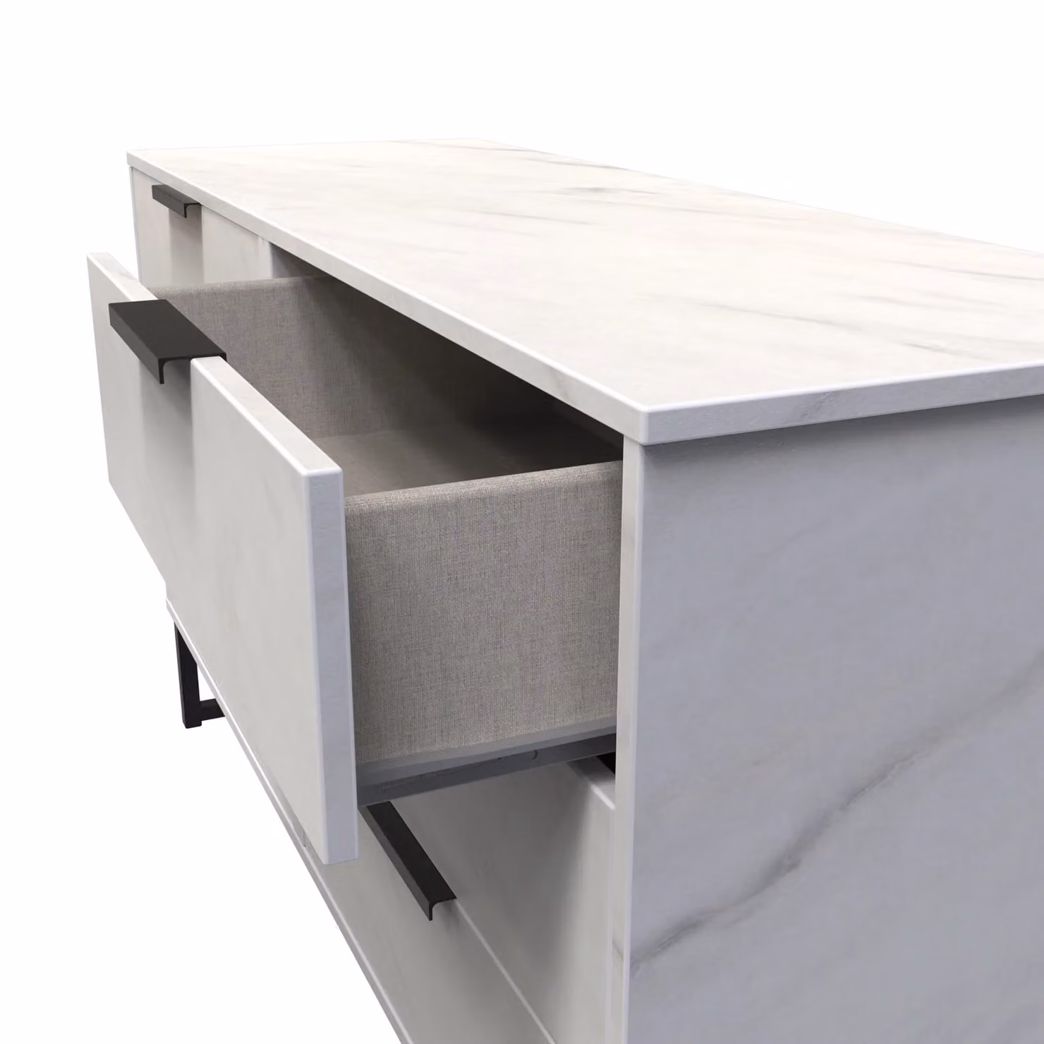 2 U Fuji 6 Drawer Wide Chest in Off-White – 2