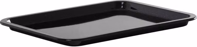 Betterware Classic Enamel Rectangular Roasting Dish and Baking Sheet, Black, 31 cm – 1