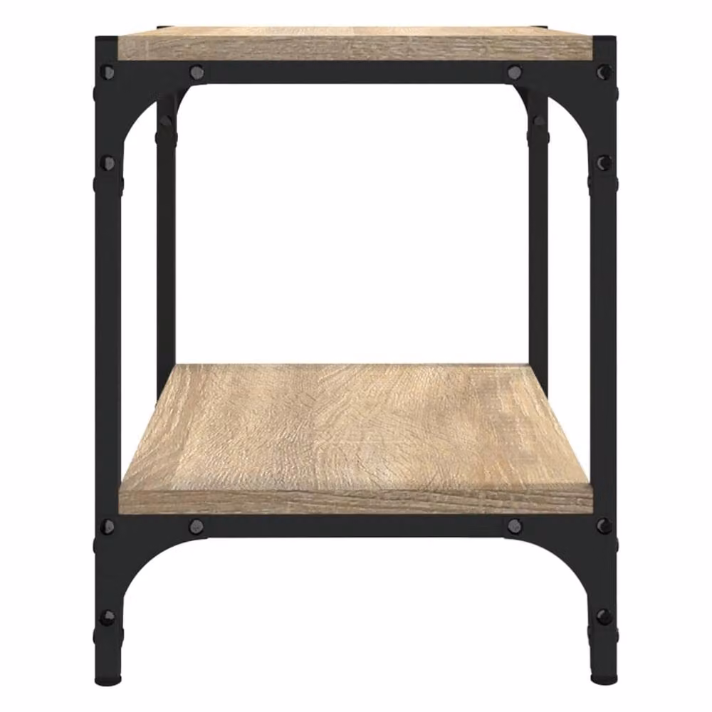 Berkfield Home TV Cabinet in Sonoma Oak and Light Tan, W/D/H: 40 x 33 x 41 cm – 4